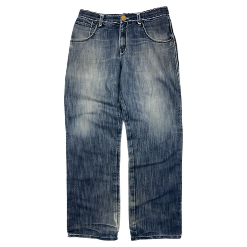 Direct Blue Creative Connoisseurs Y2K Denim Pants | Vintage Clothing Store Canada