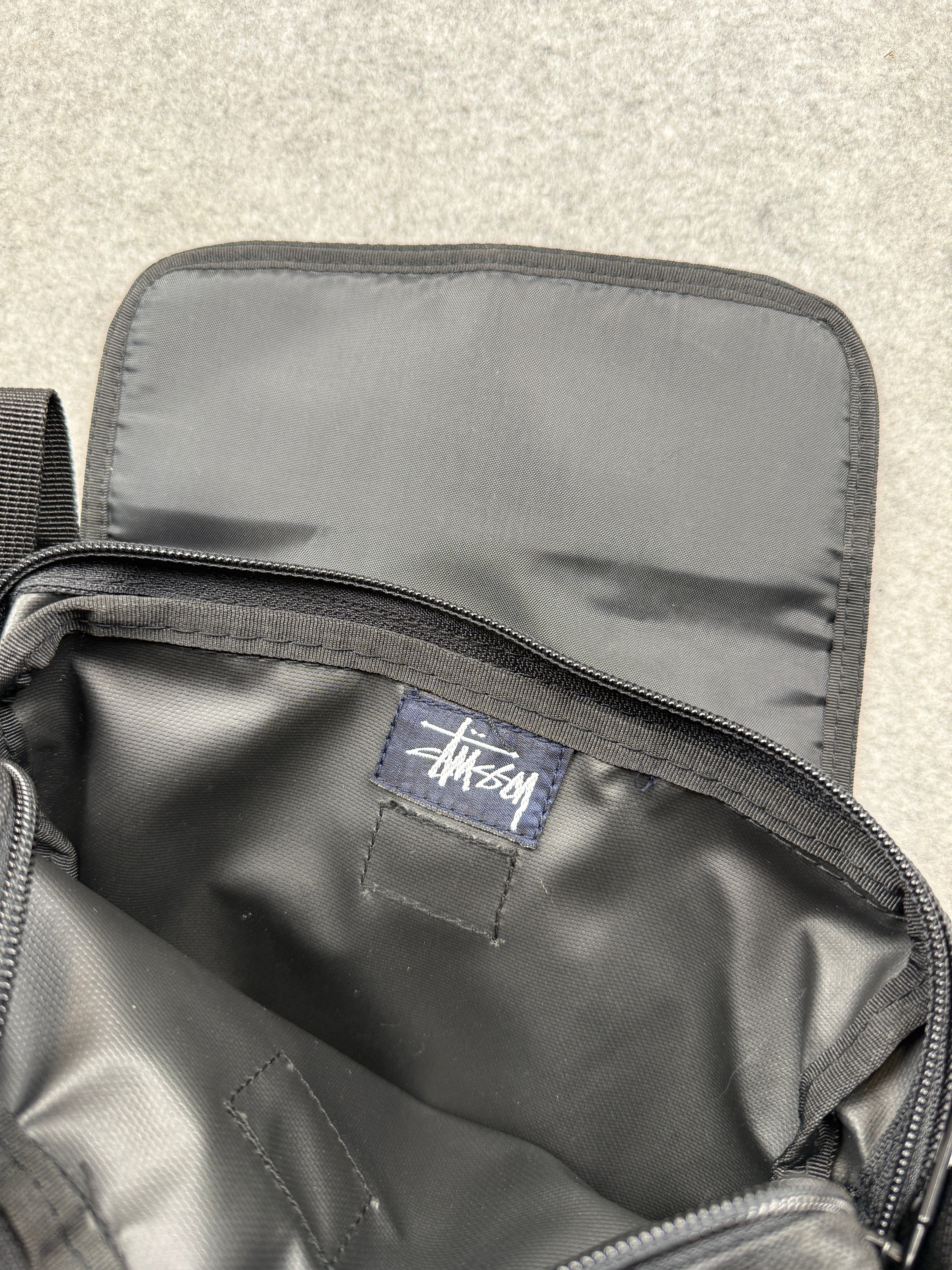 Vintage Stussy Shoulder Bag Black