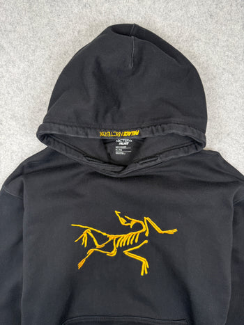 Arc’teryx x Palace Embroidered Logo Hoodie Black/Gold (USED)