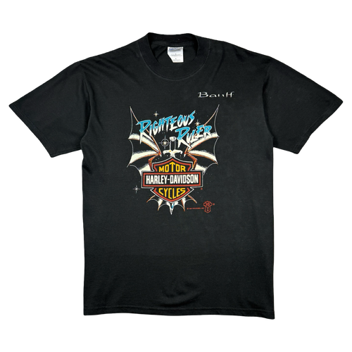 Vintage Harley Davidson Righteous Ruler Tee Black | Vintage Clothing Store Canada