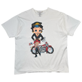 Vintage Betty Boop Biker Girl Tee White
