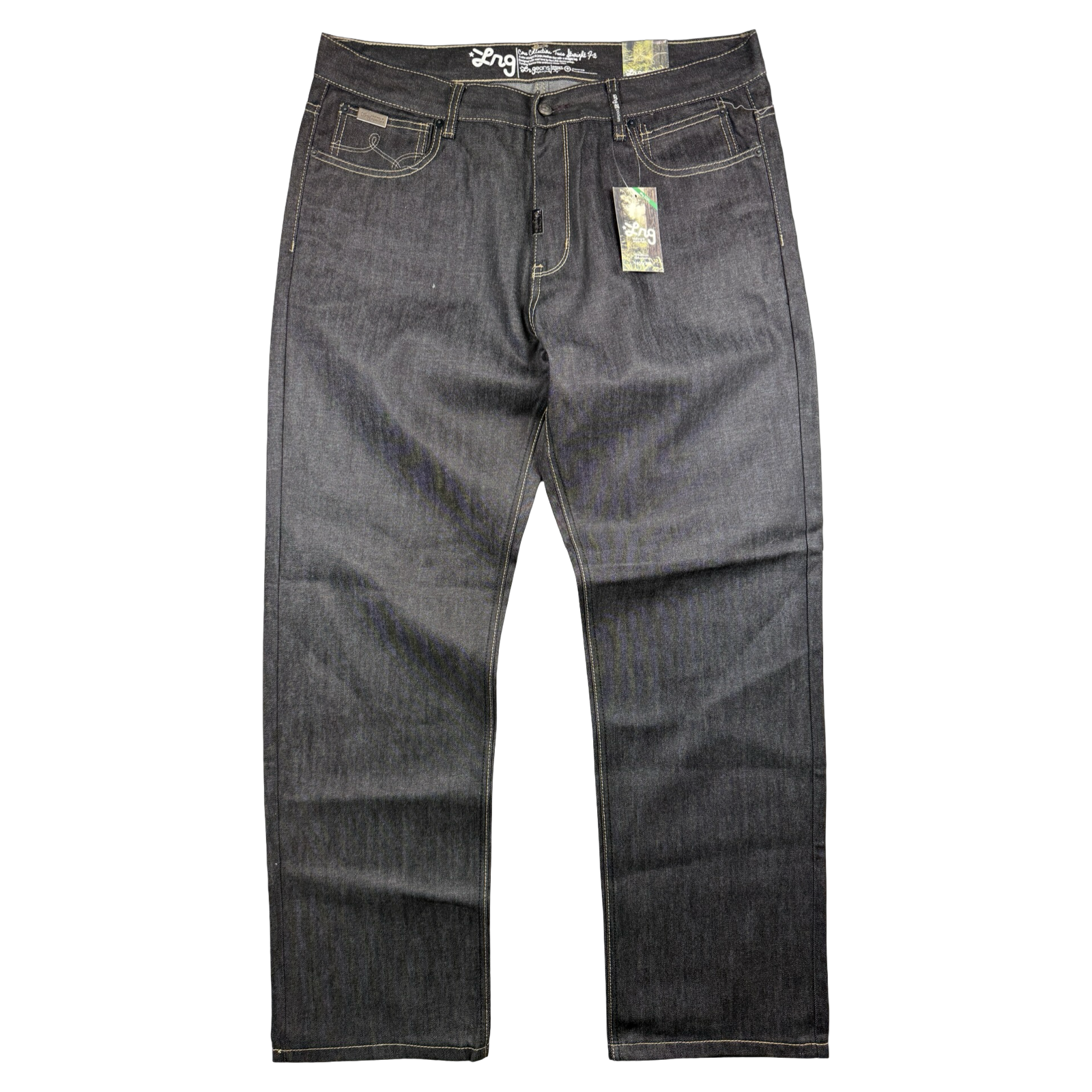 Vintage Y2K Lrgeans True Straight Fit Denim Jeans Black