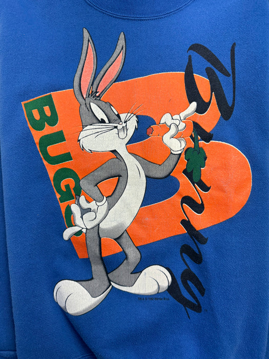 Vintage 90s Bugs Bunny Sweatshirt Blue | Vitnage Clothing Store Canada