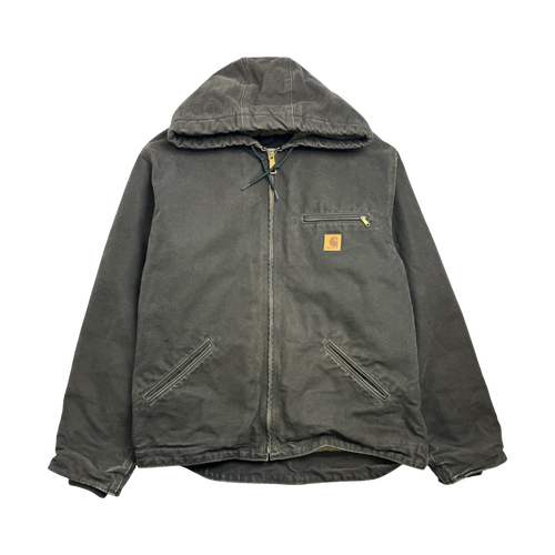 (XL) Vintage '06 Carhartt Sherpa Lined Hooded Jacket Brown | Vintage Clothing Store Canada