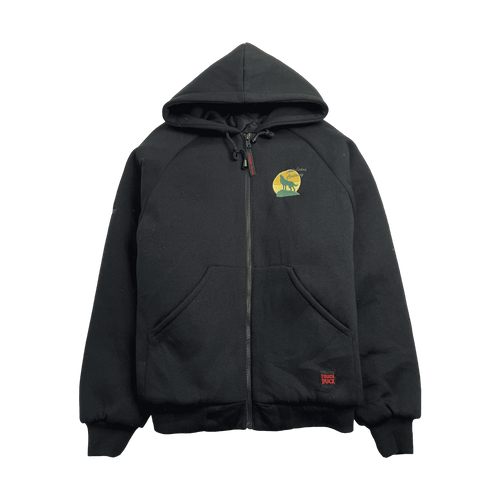 (M) Vintage Tough Duck Hooded Insulated Jacket Black | Vintage Clothing Store Canada