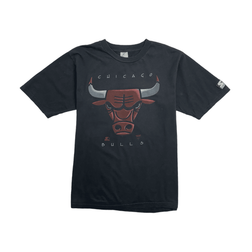 (M) Vintage 90s Starter Chicago Bulls Tee Black | Vintage Clothing Store Canada