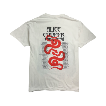 (L) Vintage '04 Alice Cooper Tour Tee White