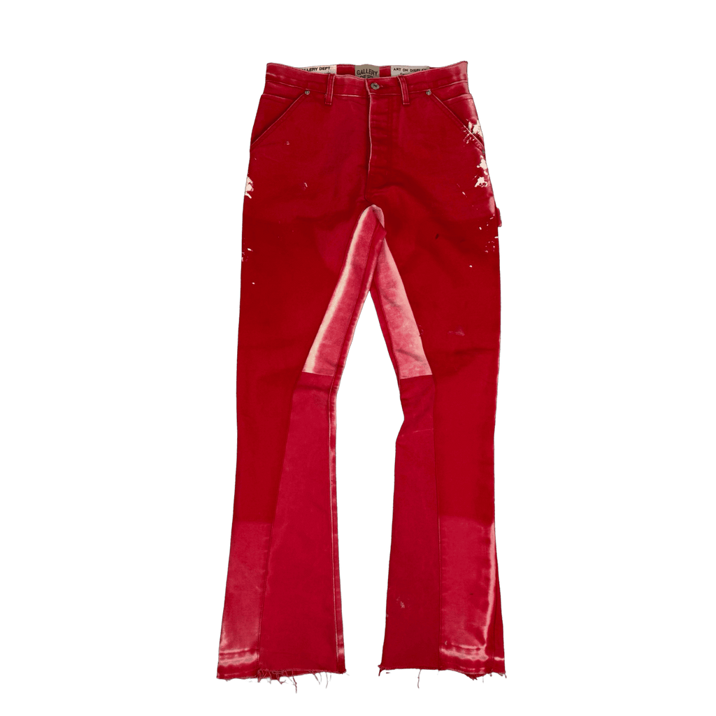 Gallery Dept LA Flare Carpenter Pants Red (USED)
