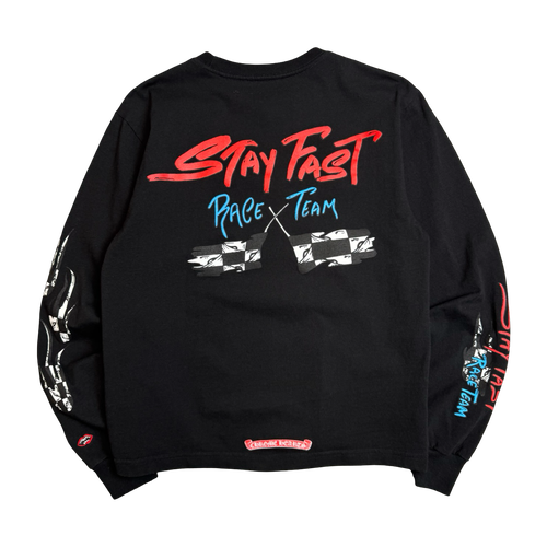 Chrome Hearts Matty Boy Stay Fast L/S Tee Black | Vintage Clothing Store Canada