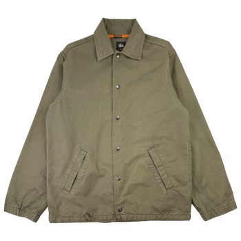 Stussy Canvas Coach Jacket Olive (USED)