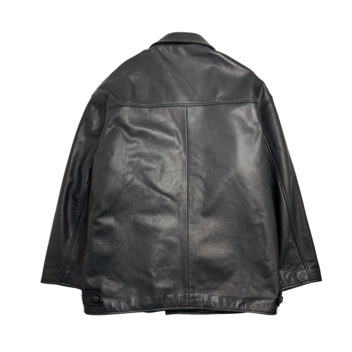 Vintage Rudsak Chore Style Leather Jacket Black | Vintage Clothing Store Canada