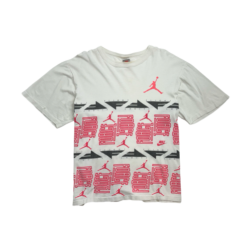 (M) Vintage 90s Air Jordan Flight Tee White | Vintage Clothing Store Canada