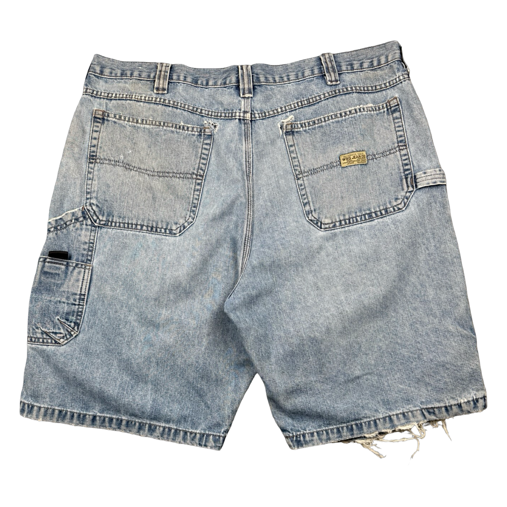 Vintage WRG Distressed Cargo Denim Shorts