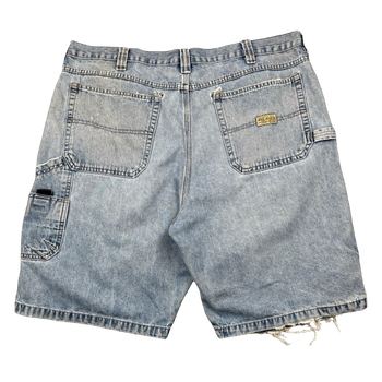 Vintage WRG Distressed Cargo Denim Shorts