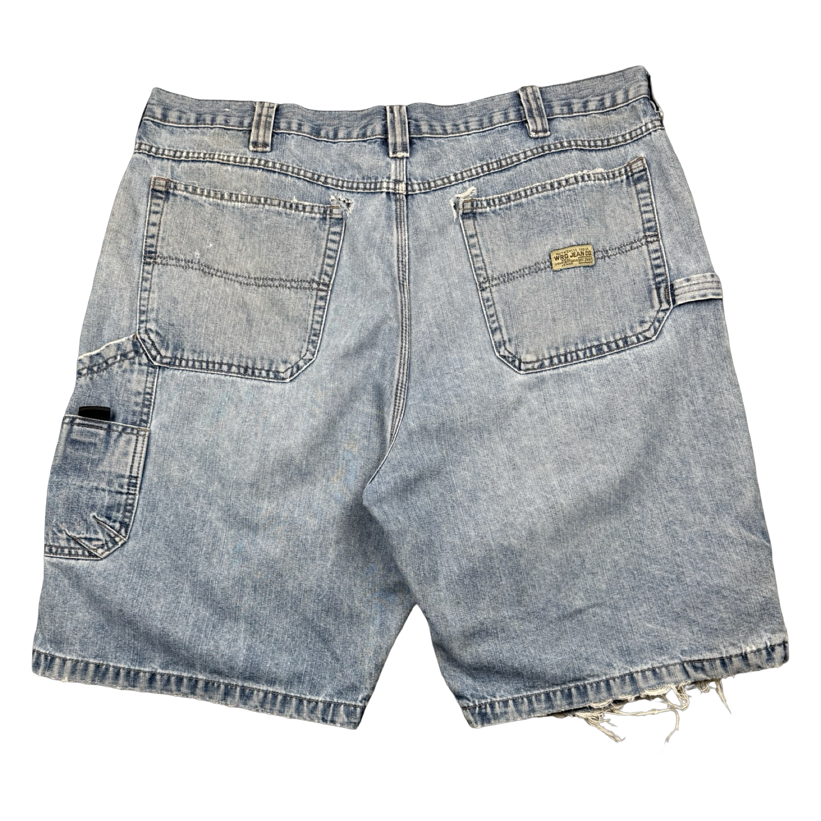 Vintage WRG Distressed Cargo Denim Shorts