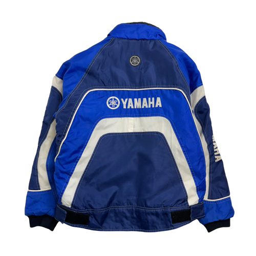 Vintage Yamaha Racing Insulated Zip Up Jacket Blue | Vintage Clothing Store Canada