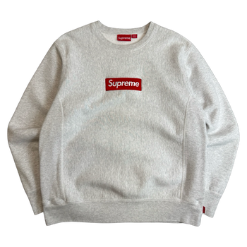 Supreme Box Logo Crewneck Ash Grey (USED)