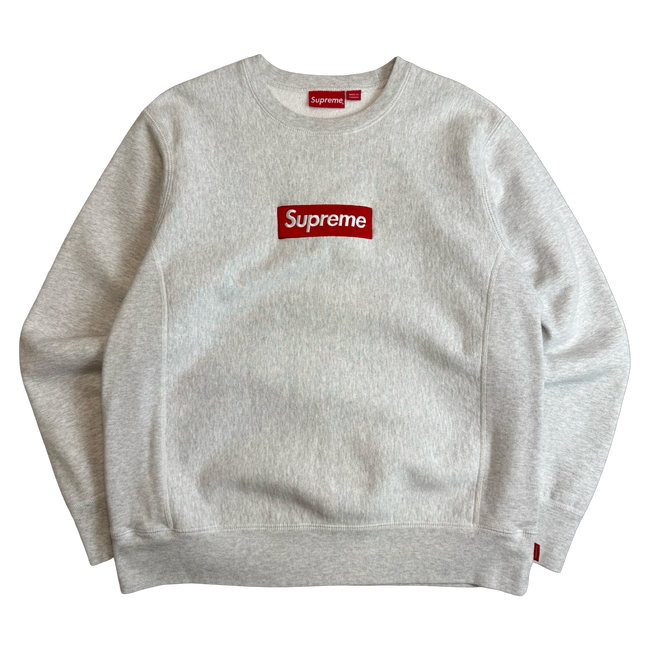 Supreme Box Logo Crewneck Ash Grey (USED)