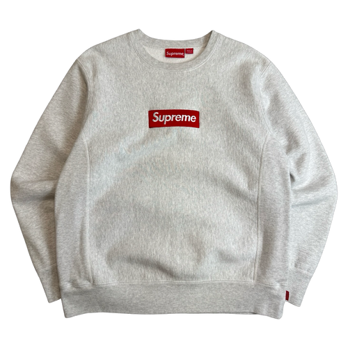 Supreme Box Logo Crewneck Ash Grey (USED) | Vintage Clothing Store Canada