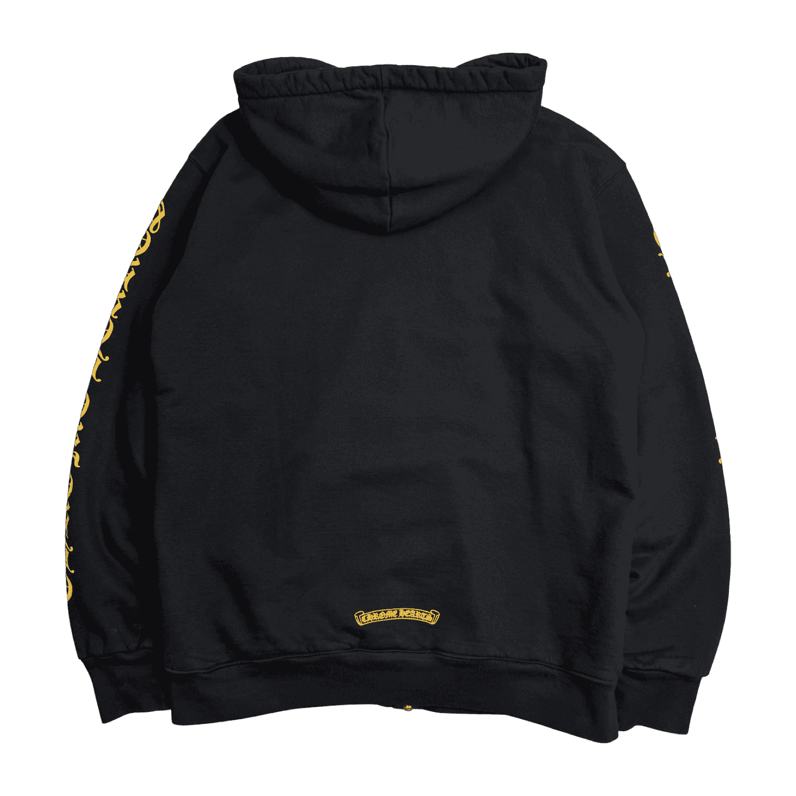Chrome Hearts Dagger Logo Thermal Zip Up Sweater Black/Yellow