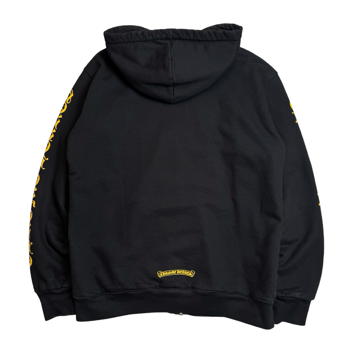 Chrome Hearts Dagger Logo Thermal Zip Up Sweater Black/Yellow | Vitnage Clothing Store Canada