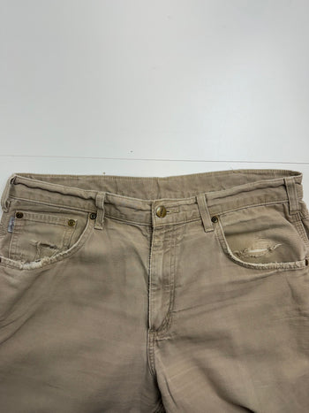 (34) Vintage Carhartt Carpenter Pants Khaki