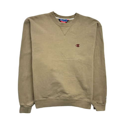 (S) Vintage Champion Blank Sweatshirt Beige | Vintage Clothing Store Canada