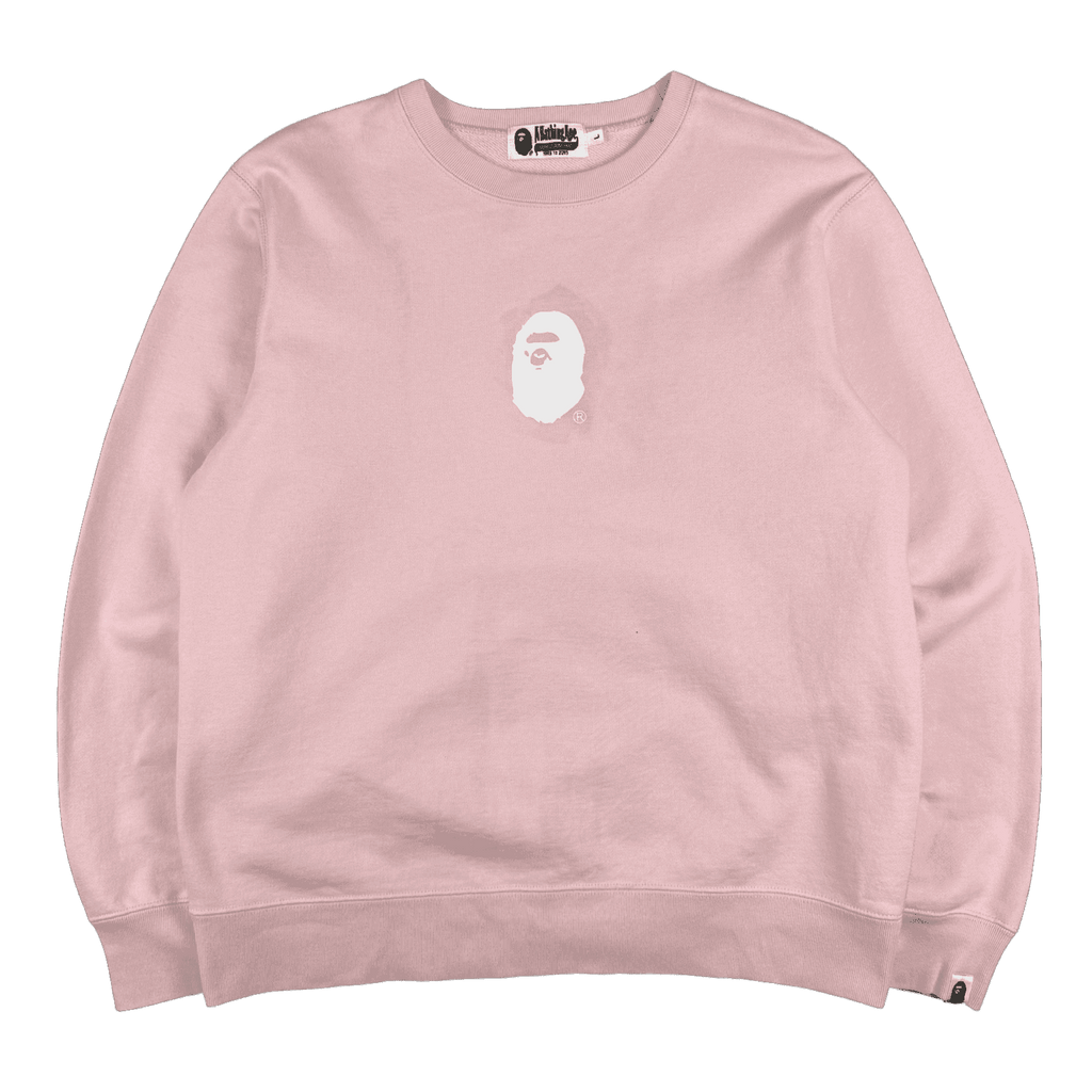 BAPE Crossprint Sweatshirt Pink (USED)