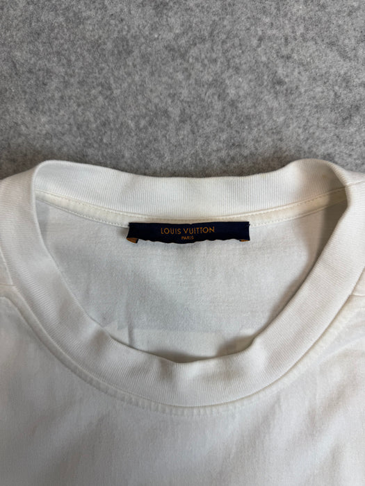 Louis Vuitton x NBA Tee White (USED) | Vitnage Clothing Store Canada