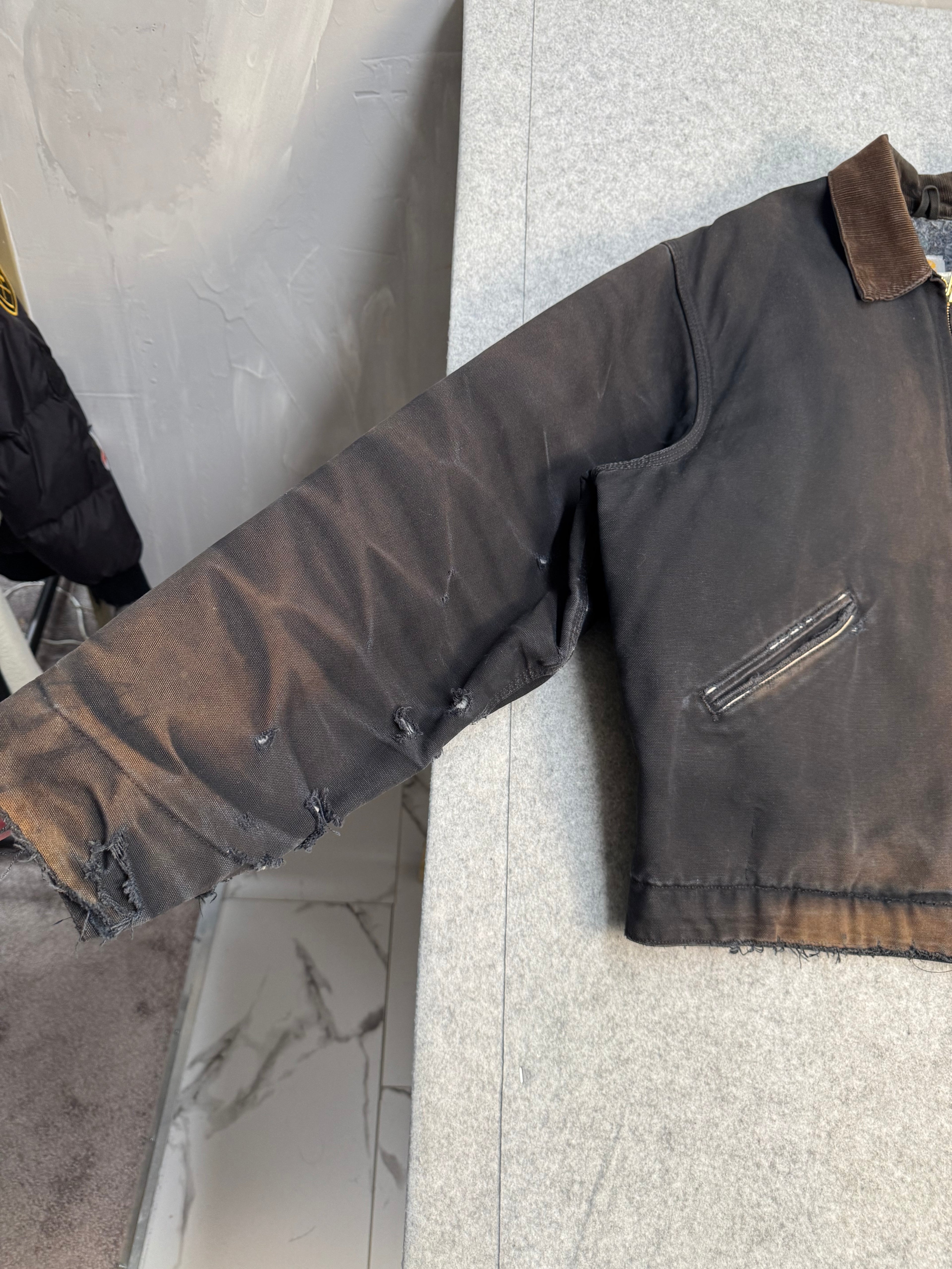 Vintage 2000’s Carhartt Detroit Jacket Distressed Black