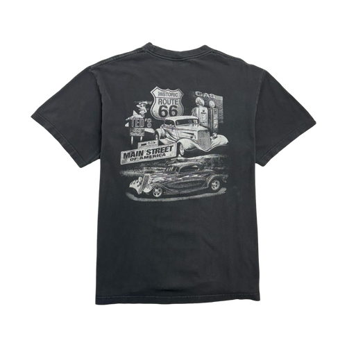 (L) Vintage Route 66 Tee Black | Vintage Clothing Store Canada