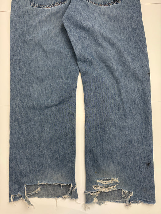 Blind Distressed Paint Splatter Denim Pants | Vitnage Clothing Store Canada