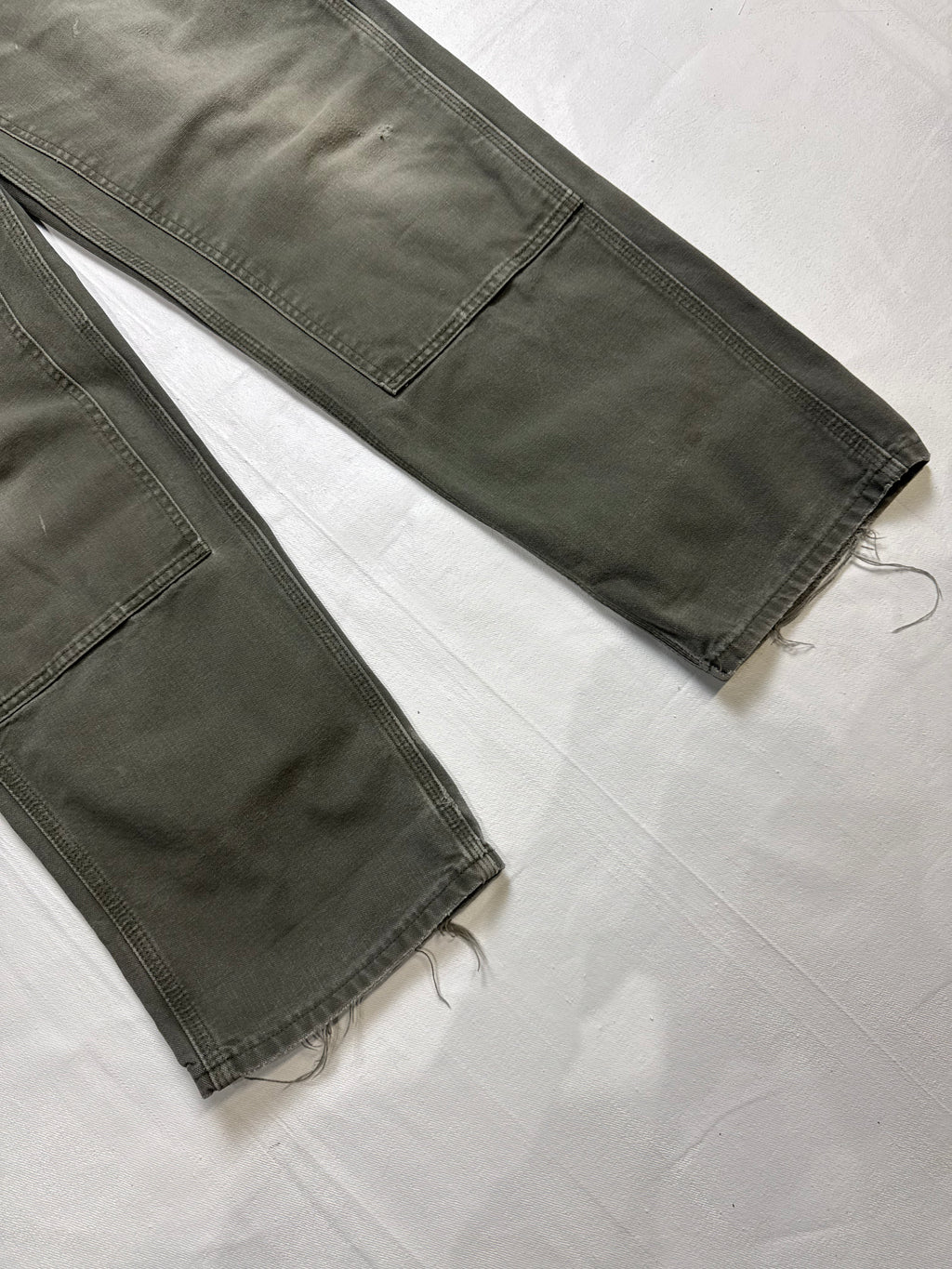 Carhartt Distressed Double Knee Carpenter Pants Olive