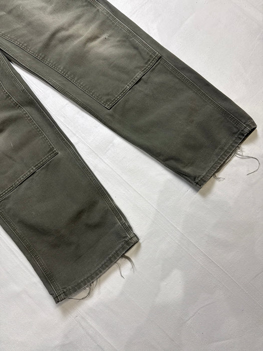 Carhartt Distressed Double Knee Carpenter Pants Olive | Vitnage Clothing Store Canada