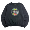 Vintage 2000s Stussy Reggae Sweatshirt Black