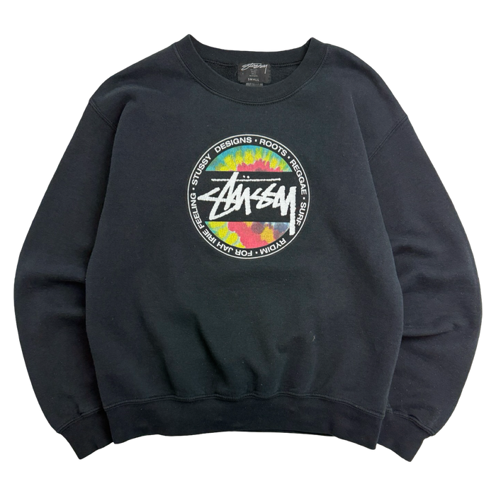 Vintage 2000s Stussy Reggae Sweatshirt Black | Vitnage Clothing Store Canada