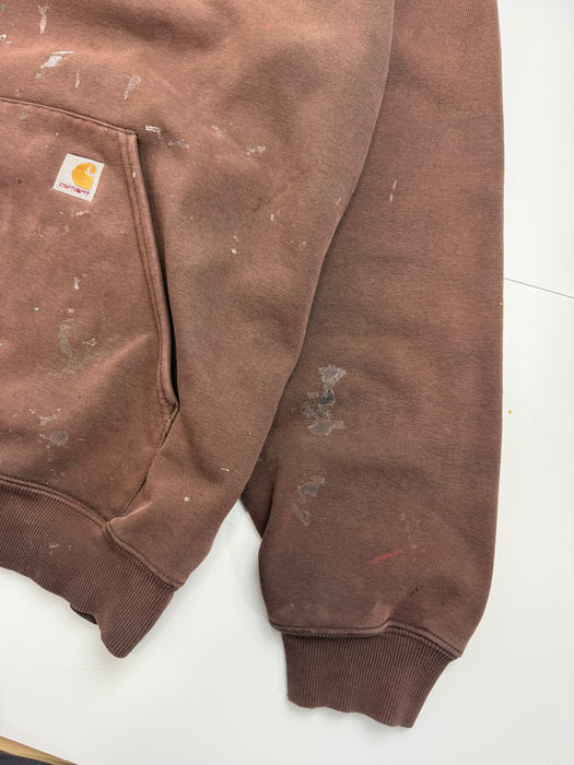 Vintage 2000's Carhartt Pullover Hoodie Brown | Vitnage Clothing Store Canada