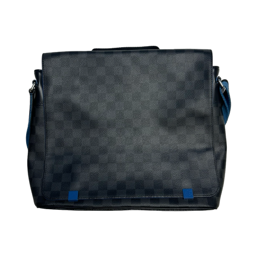 Louis Vuitton Damier Graphite District NM Messenger Black/Blue | Vintage Clothing Store Canada