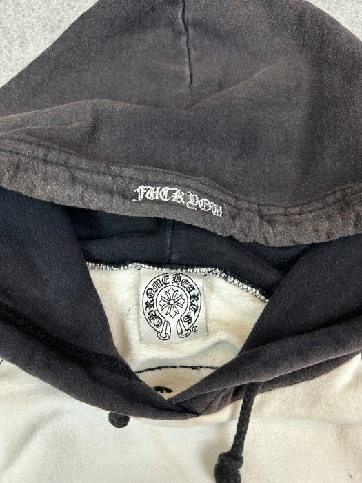 Women’s Chrome Hearts Vintage Track Stripe Embroidered Hoodie Black | Vitnage Clothing Store Canada