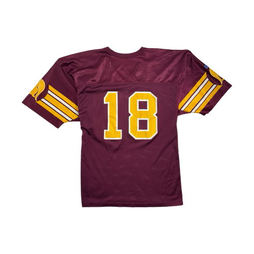 (M) Russell Athletics #18 Football Jersey Burgundy | Vintage Clothing Store Canada