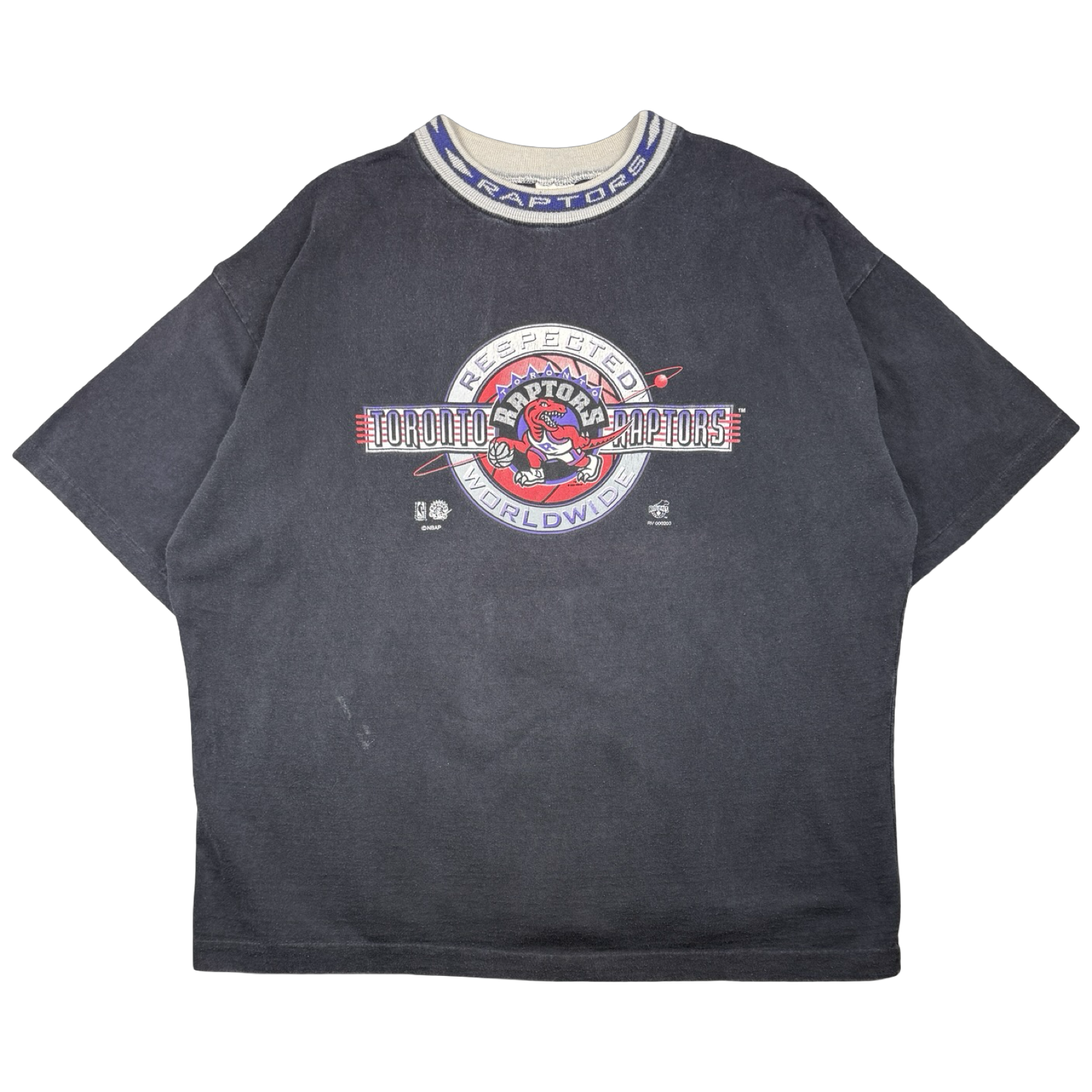 Vintage Toronto Raptors Respected Worldwide Tee Black