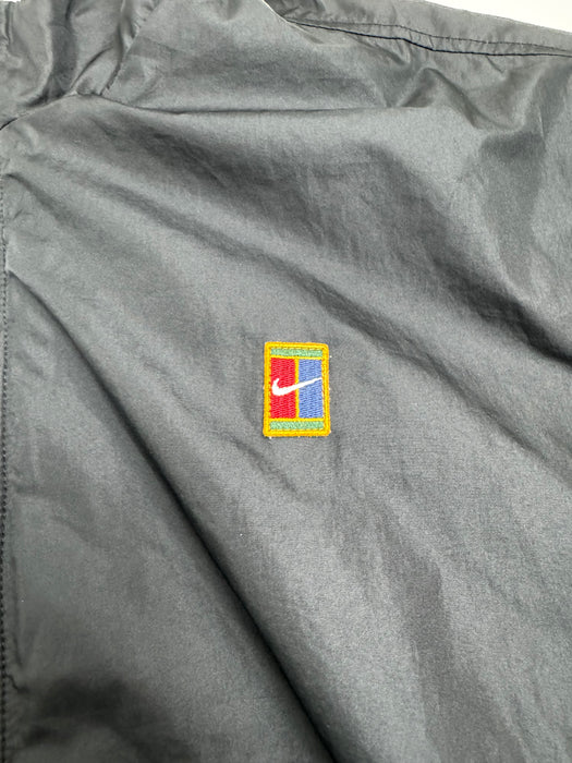 (XL) Vintage Nike Zip-Up Windbreaker Jacket Black | Vitnage Clothing Store Canada