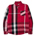 Vintage Burberry Checkered Dress Shirt Red
