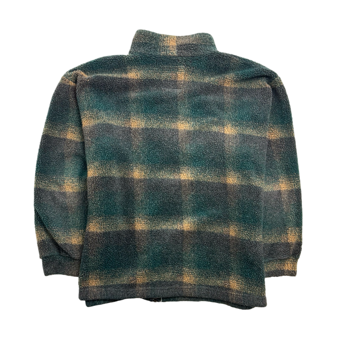 (L) Vintage Windriver Zip-Up Fleece Dark Green | Vitnage Clothing Store Canada