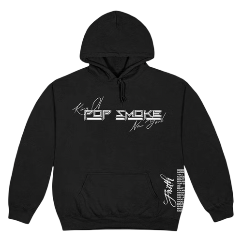 Vlone x Pop Smoke King Of New York Hoodie Black | Vintage Clothing Store Canada