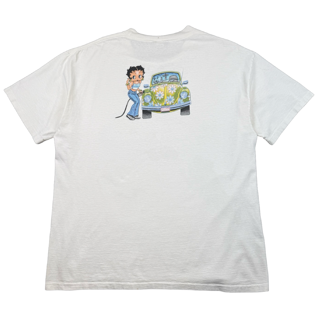 Vintage 90's Betty Boop Car Booper Tee White