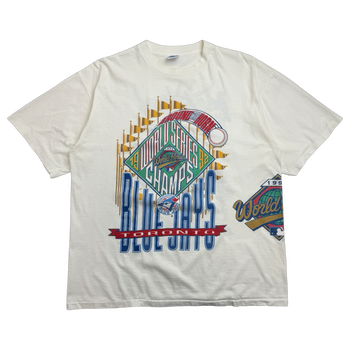 Vintage 1992 Toronto Blue Jays Around the Horn Champs Tee White