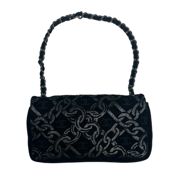 Chanel CC Flap Handbag Black