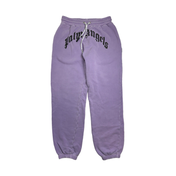 Palm Angels Curved Logo Sweatpants Lilac (USED)