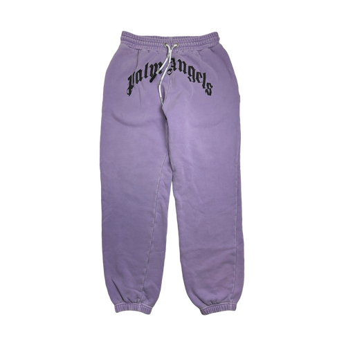 Palm Angels Curved Logo Sweatpants Lilac (USED) | Vintage Clothing Store Canada